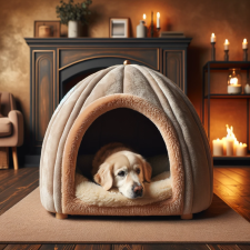 Dog cave bed